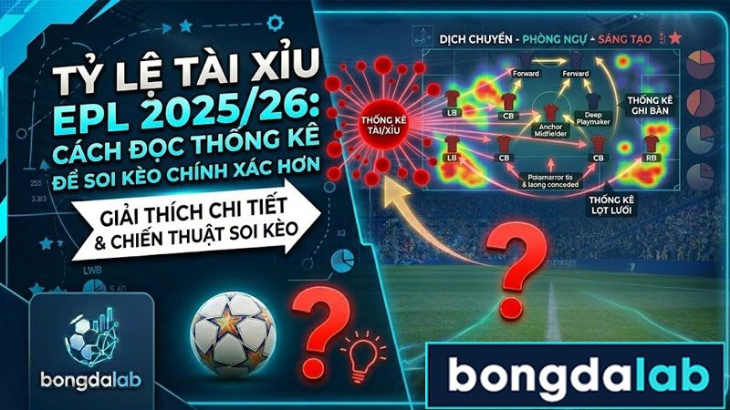 Tỷ Lệ Tài Xỉu EPL 2025/26: Cách Đọc Thống Kê Để Soi Kèo Chính Xác Hơn